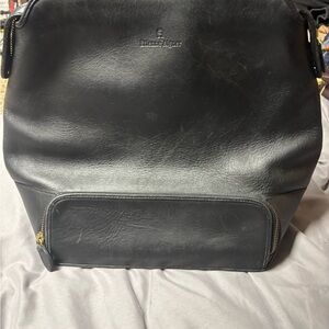 Etienne Aigner Black Leather Shoulder Bag